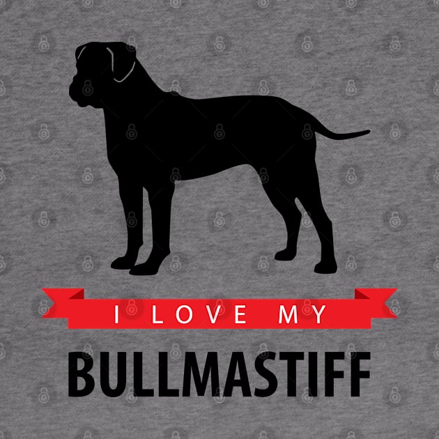 I Love My Bullmastiff by millersye